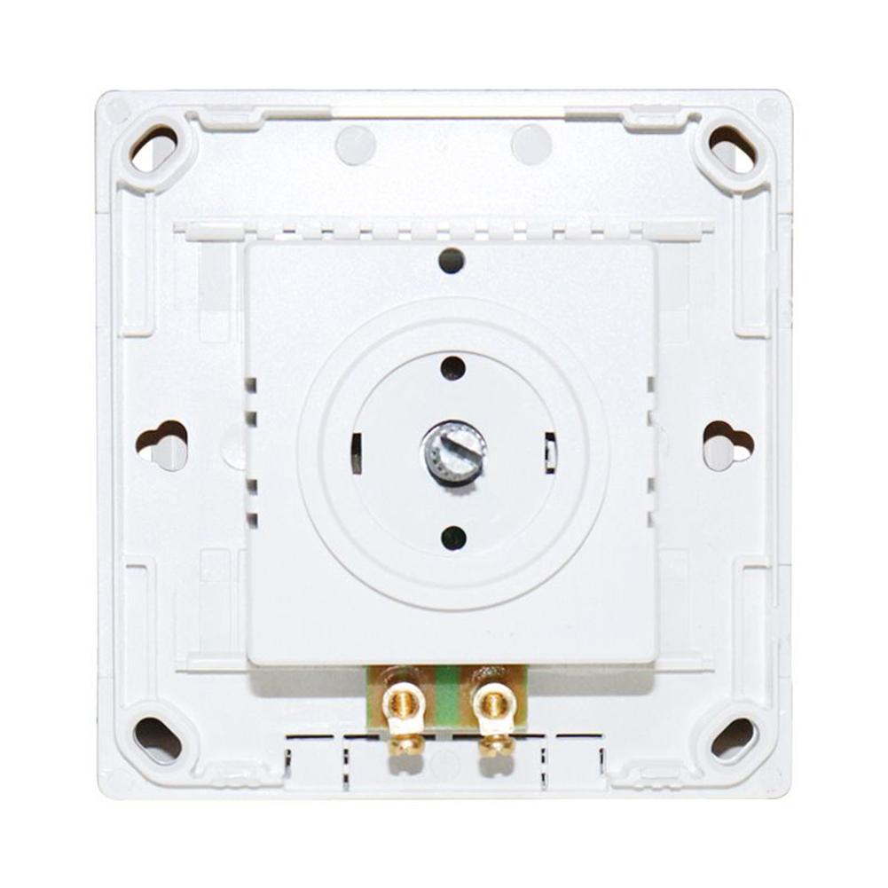 Regler Lüftergeschwindigkeit Schalter Regelungsschalter Weißer Lüfter Für Alle Lüfter Innerhalb 15-300W Ohne Unterputzdose 10A 200W 86*86mm
