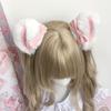 Artificial Cats Ear Hair Clip Hairpin with Bows Animal Ear Barrette Costume for Halloween and Cosplay