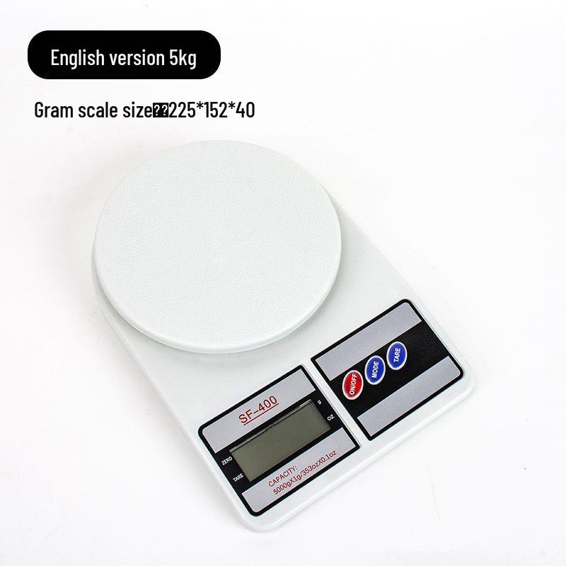 SF400 Digitale Küchenwaage, 10 kg - 1 g, zum Wiegen von Backzutaten, Lebensmitteln, Kräutern und Schmuck