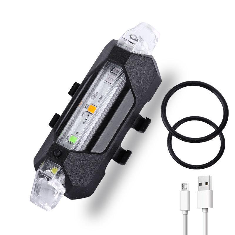 Bicycle USB Charging Headlight Mountain Bike Riding Equipment Bike Light Waterproof Cycling Safety WarningTaillight Accessories