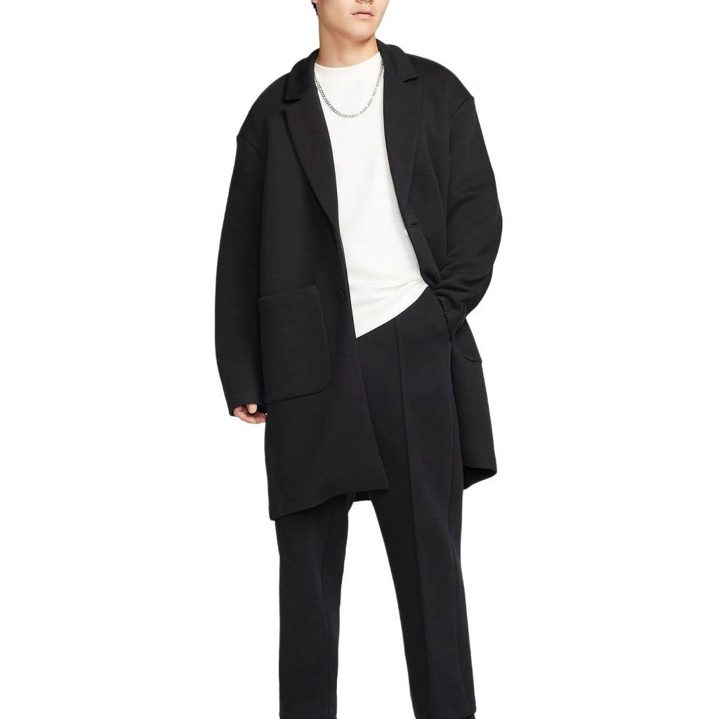 Nike Trench Coats Men's Black Lapel Moderate FN0602-010