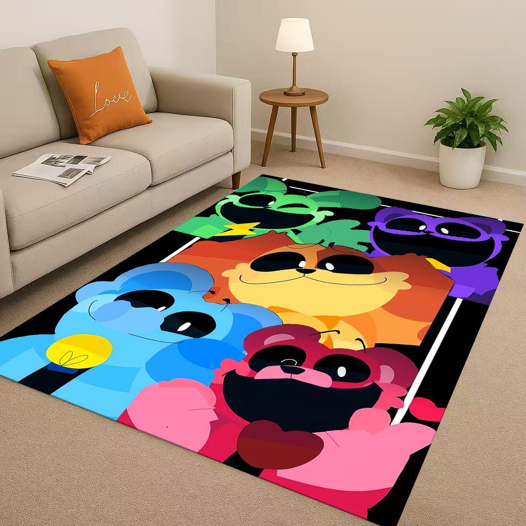 Klassische Cartoon S-Lachende C-Kreaturen Craftycorn Catnap Wohnzimmer Rutschfeste Teppichmatte Teppich für Schlafzimmer Sofa, Heimdekoration Fußmatte