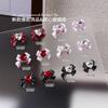 50Pcs Nail accessory - bow-shaped Nail accessory -shaped resin bow for nails Nail accessory