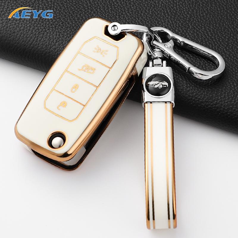 Fashion Tpu Car Key Cover Case Shell For Jeep Renegade Compass 4 Buttons Protected Holder Keyless Fob Bag