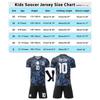 Kids Sports Outfit Argentina Messi World Cup Jersey Shorts Socks Set Black