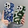 Cool Creative Dark Snake Phone Case for iPhone 16 15 Pro Max 14 13 12 11 Pro Max 13 Mini 14 15 16 Plus Shockproof Back Covers