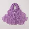 Chiffon Long Scarf With Rhinestones Beads Ethnic Headscarf For Women