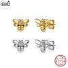 Effie Queen 925 Sterling Silver Cute Insect Bee Stud Earrings Cubic Zircon Animal Bee CZ Earring Wedding Party Jewelry APE155