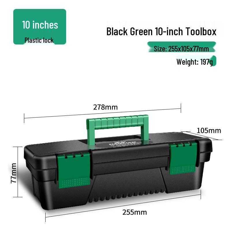 Compact Professional-Grade Multi-Functional Hardware Toolbox for Household and Vehicle Repair