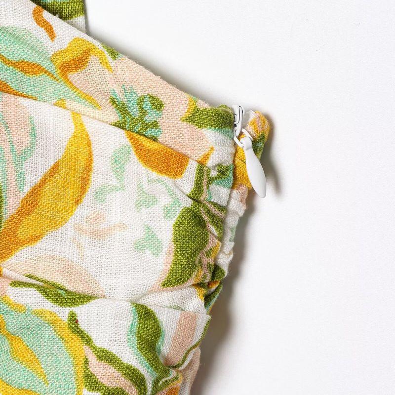 Kaslead New Women Clothes Western Style Print Sleeveless Round Neck Short Dress 8351037 330