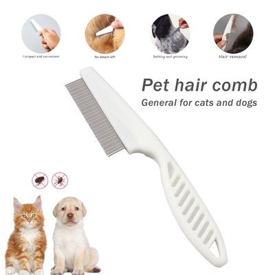 18CM Cat And Dog Supplies  Flea Comb Stainless Steel Insect Repellent Brush Pet Care Combs Hair Grooming Portable Tool Fur Removal