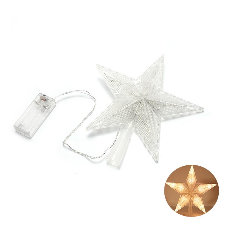Glowing Christmas Tree Topper Star LED Xmas Atmosphere  Light  Gift