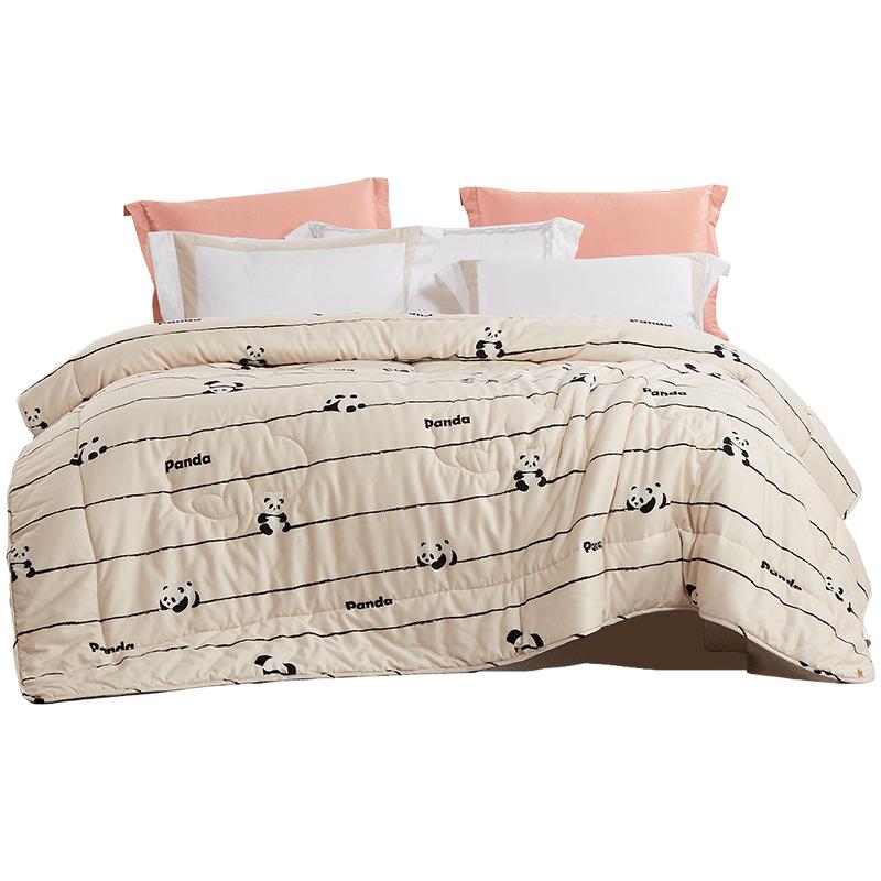 

Fu anna 100% Cotton Children s Panda Print Quilt 152x210cm