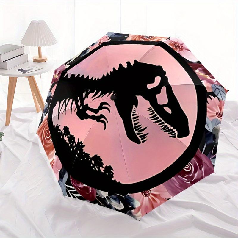 1pc Dinosaur Jurassic Windproof Automatic Windproof Umbrella, Lightweight for Women/Men, Perfect Christmas Gift 0811270