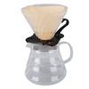 Pour Over Coffee Maker Set 600ml Coffee Server with Glass Coffee Dripper Paper Filters for  