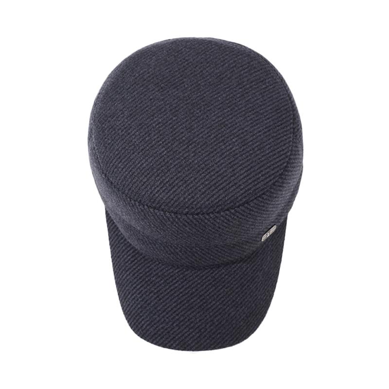 Autumn Winter Middle-Aged S Flat Cap Men' Outdoor Warm Cotton Hat Coldproof Ear Protection Cap