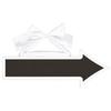 Arrow-shaped Board - AMSCAN - Arrow 41 X 15 Cm - Black/White - Wood & Textile - For Child