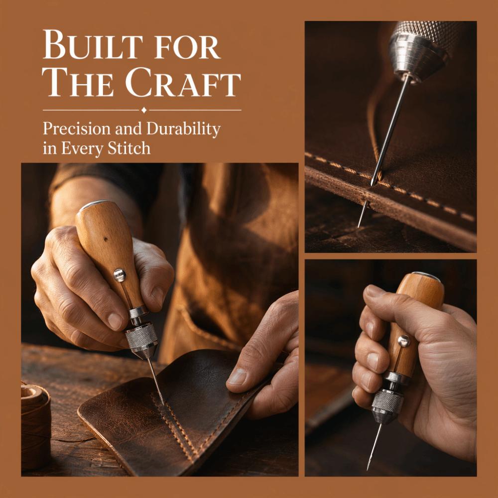 Repair Stitching Hand Stitching Tool Professional Stitcher Sewing Awl Kit For DIY Leathercraft