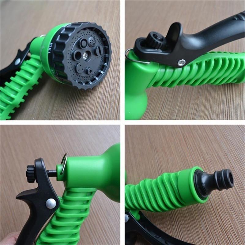 25FT-150FT Magic Flexibler Gartenschlauch, erweiterbarer Bewässerungsschlauch mit Kunststoffschläuchen, Teleskoprohr mit Spritzpistole zum Bewässern