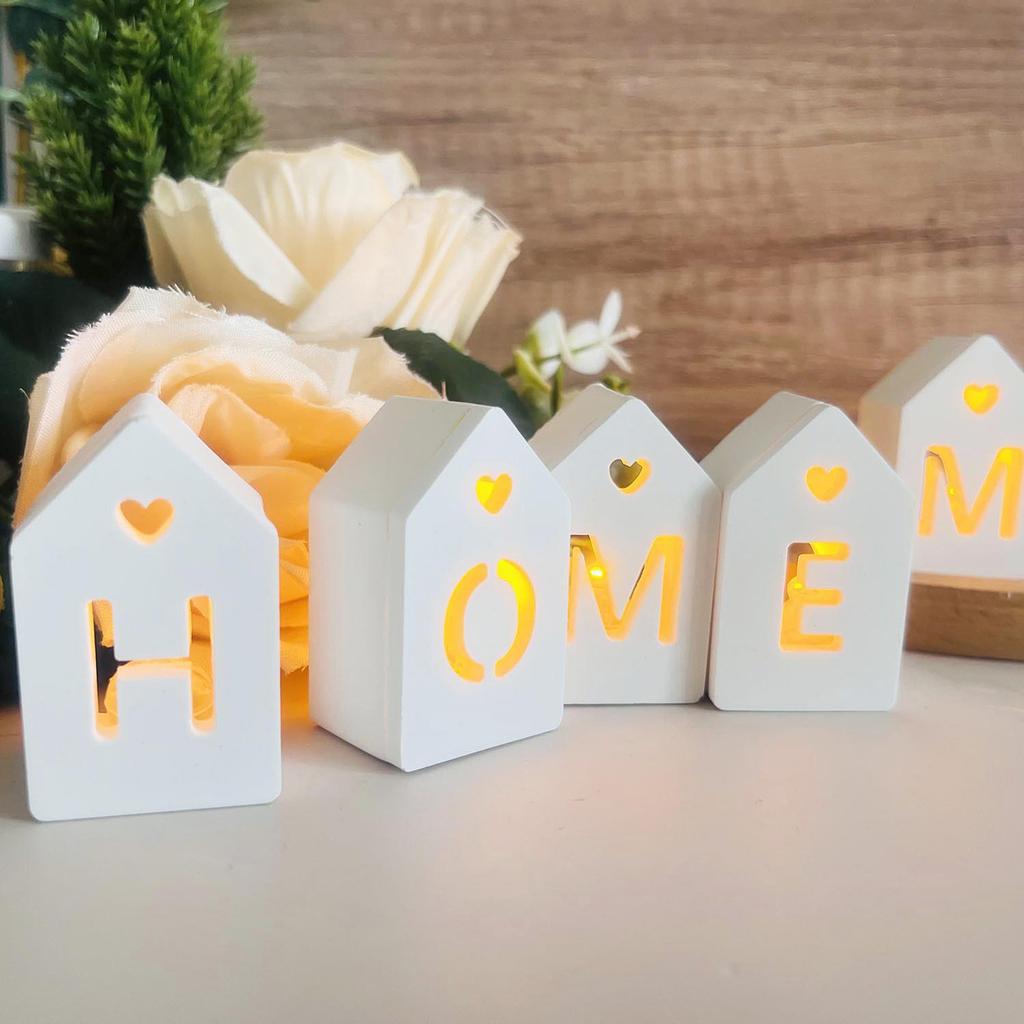 Pack of 2 Silicone House Molds Resin Crafting Moulds Ornament Molds Silicone Texture Suitable for Home Decorating