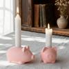 Silicone DIY Mold for Crystal Drip Glues Pig Candle Holder Base Craft Decoration Easy to Use and Clean