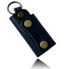 ASIAN ZACCA Tochigi Leder Smart Key Case, Mini Kompakt, Tracker Geldbörsen Stil, Stilvolles Echtes Leder, für Männer und Frauen, hik0002 (Marine)