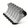 6/12/30 Pairs Men Low Cut Socks Fashionable Versatile Odor Resistant Sweat Absorbing Comfortable Breathable Elastic Sports Socks