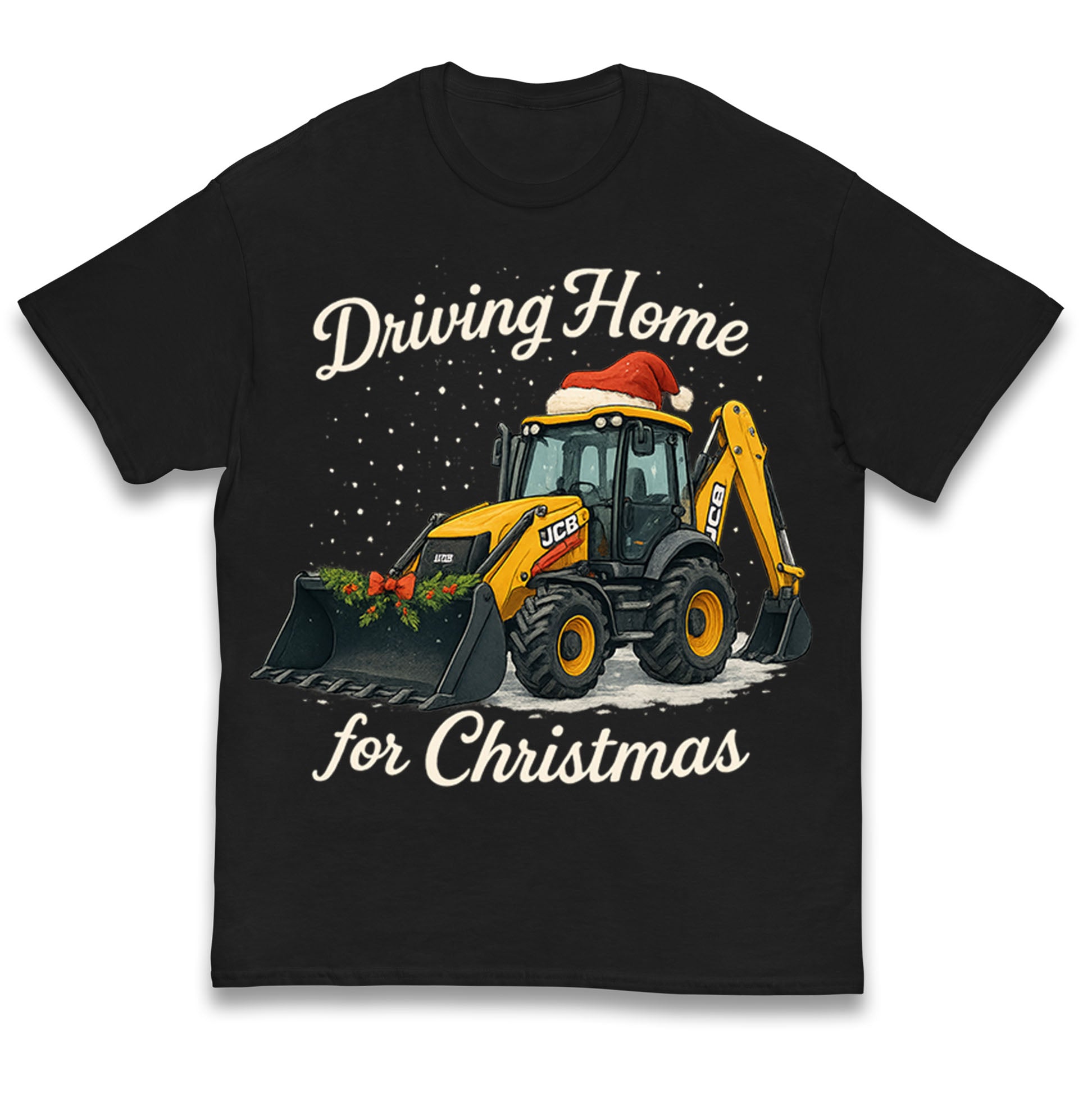

Driving Home for Christmas JCB Christmas Kids T Shirt 130