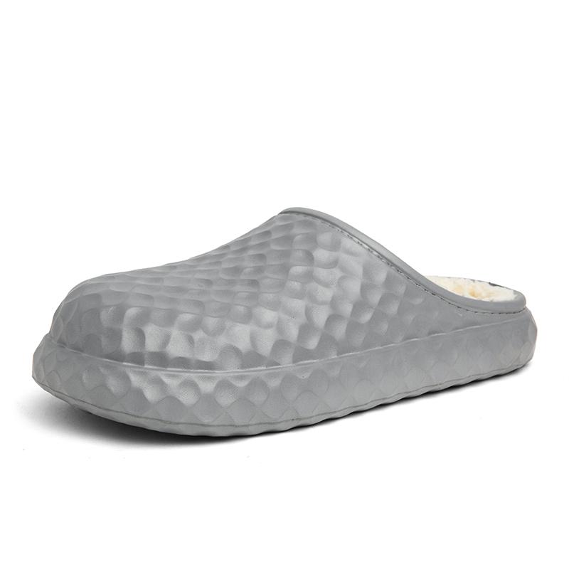 Men Warm Winter Cotton Shoes Women Warm Fur Home Slippers EVA Non-Slip Plush Slippers Indoor Couple Thick Sole Footwear Slides