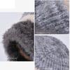 Warm Ear Protection Hat Knitted Hooded Hat New Beanies Cap  Autumn Winter
