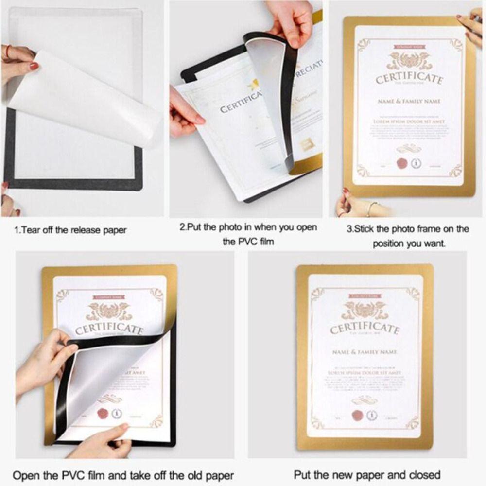 DIY Photo Display Sticker Self Adhesive Wall Magnetic Photo Display Frames Magnetic Photo Frame