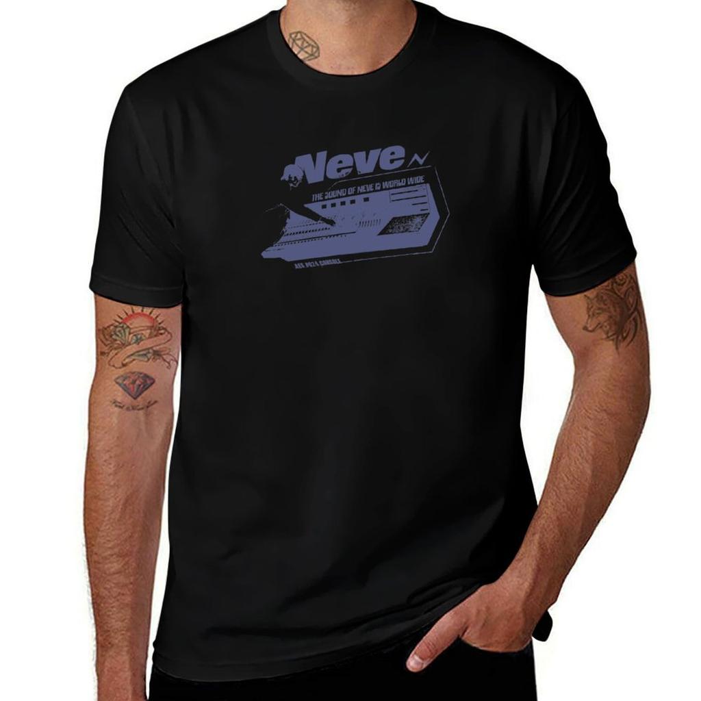 NEVE Vintage Sound Mixers T-Shirt Funny T Shirts Dark Humor Cotton T Shirt Pack Cotton Tshirt 100% T-Shirt