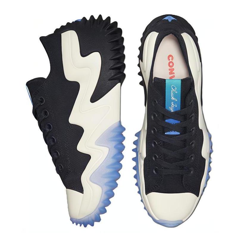 Converse Run Star Motion Comfortable Casual Low-Top Espadrilles Unisex Black & Blue