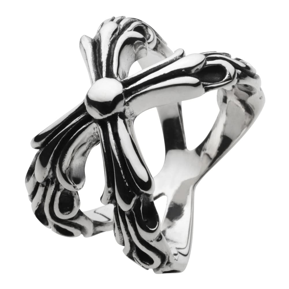 

Flare Cross Ring 925 Silver fr0239 17 [Figmart] [Silver Accessory] No.