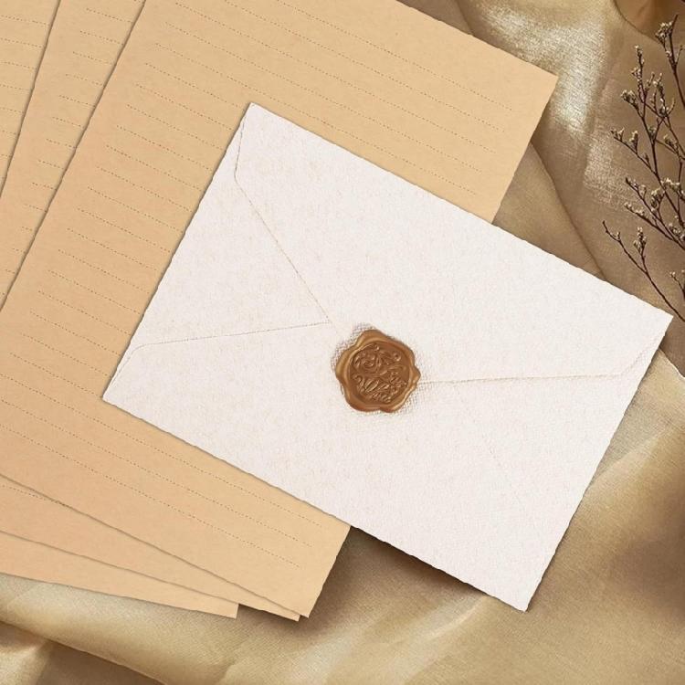 35Pieces Stationery Set Includes Envelopes Writing Paper Candle Seal For Wedding Birthday Invitations Scrapbooking