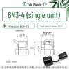 4N-4 4K-4 5P-4 6N-4 Nylon Cable Clip and Power Cord Protector, Black