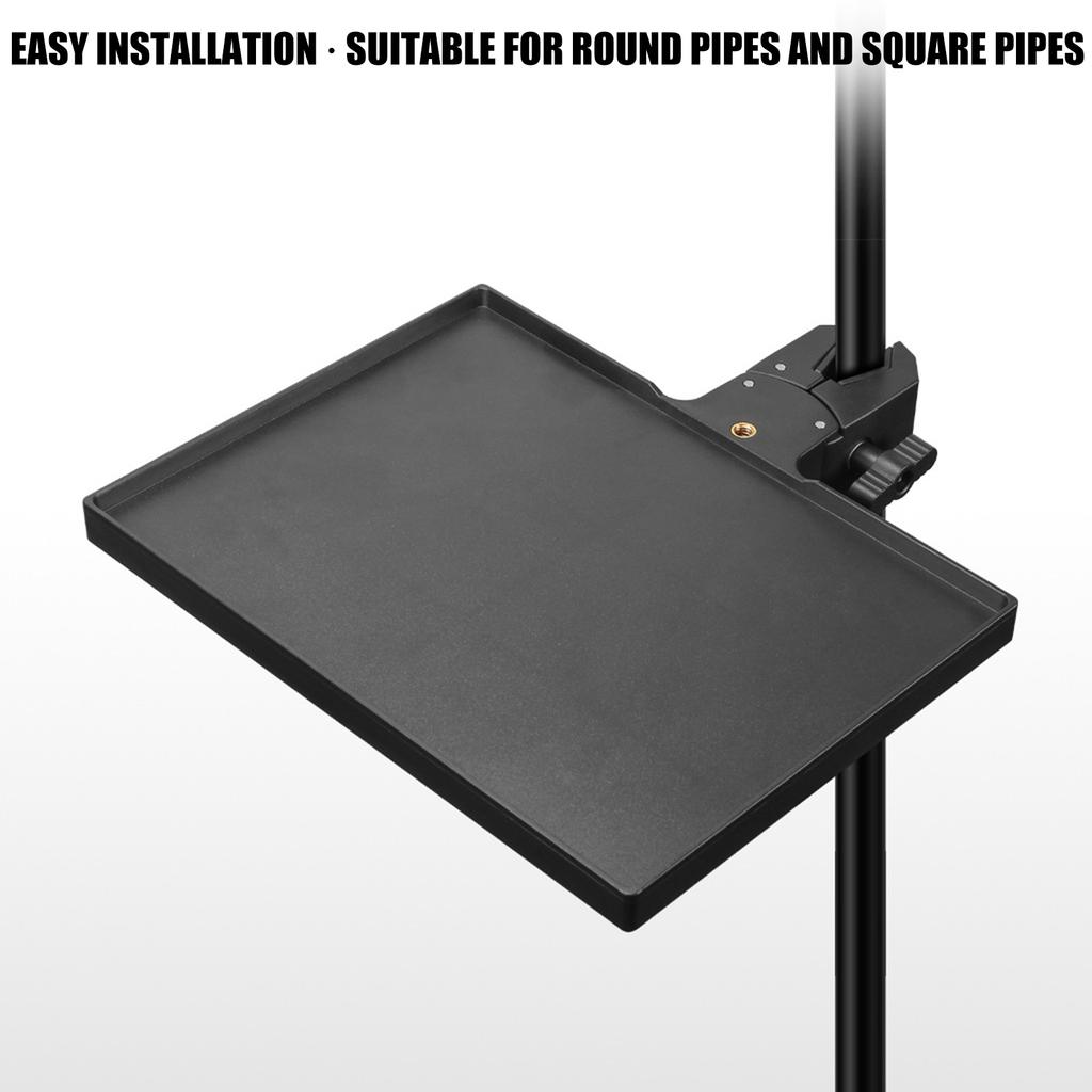 Equipo de Grabación Profesional Bandeja para Soporte de Micrófono Para Soportes de Micrófonos Soportes de Mezcladora Carga de 2 kg Durabilidad Construcción ABS