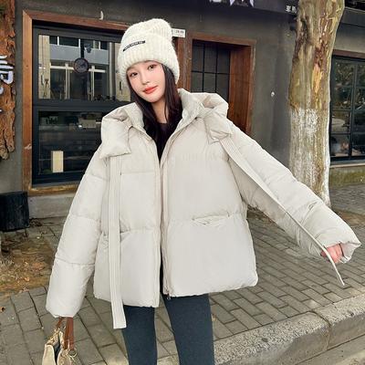 Winter Thickened Short Cotton-padded Clothes Girls New Fashion Loose Cotton-padded Clothes Student Bread Versatile Cotton-padded Jacket
