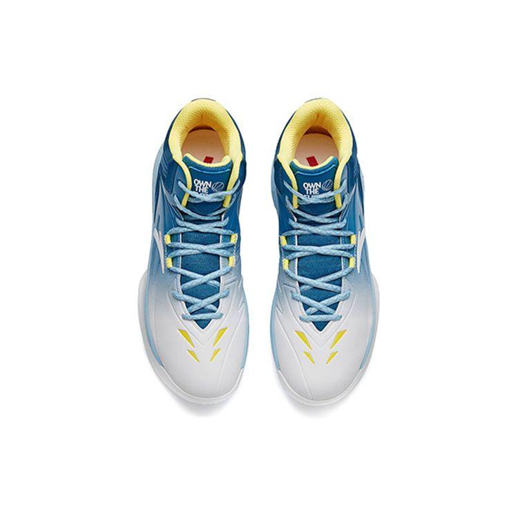 Anta KT3 Thompson III Mid Basketball Shoes Men Sneakers Blue White 112141147R-4