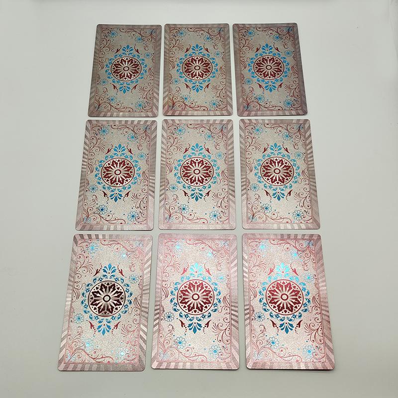 Fantastique 80 Cartes de Tarot Feuille d'Argent Qualité PVC Imperméable Avec Boîte à Rabat Comme Cadeau de Luxe
