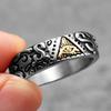 Ring Ancient Egypt Eye God Egyptian Triangle Amulet Talisman Stainless Steel Protect Power Jewelry Gift Hip Hop Rock Goth Gothic