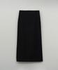 THERYE Wool Long Slit Skirt(Black)