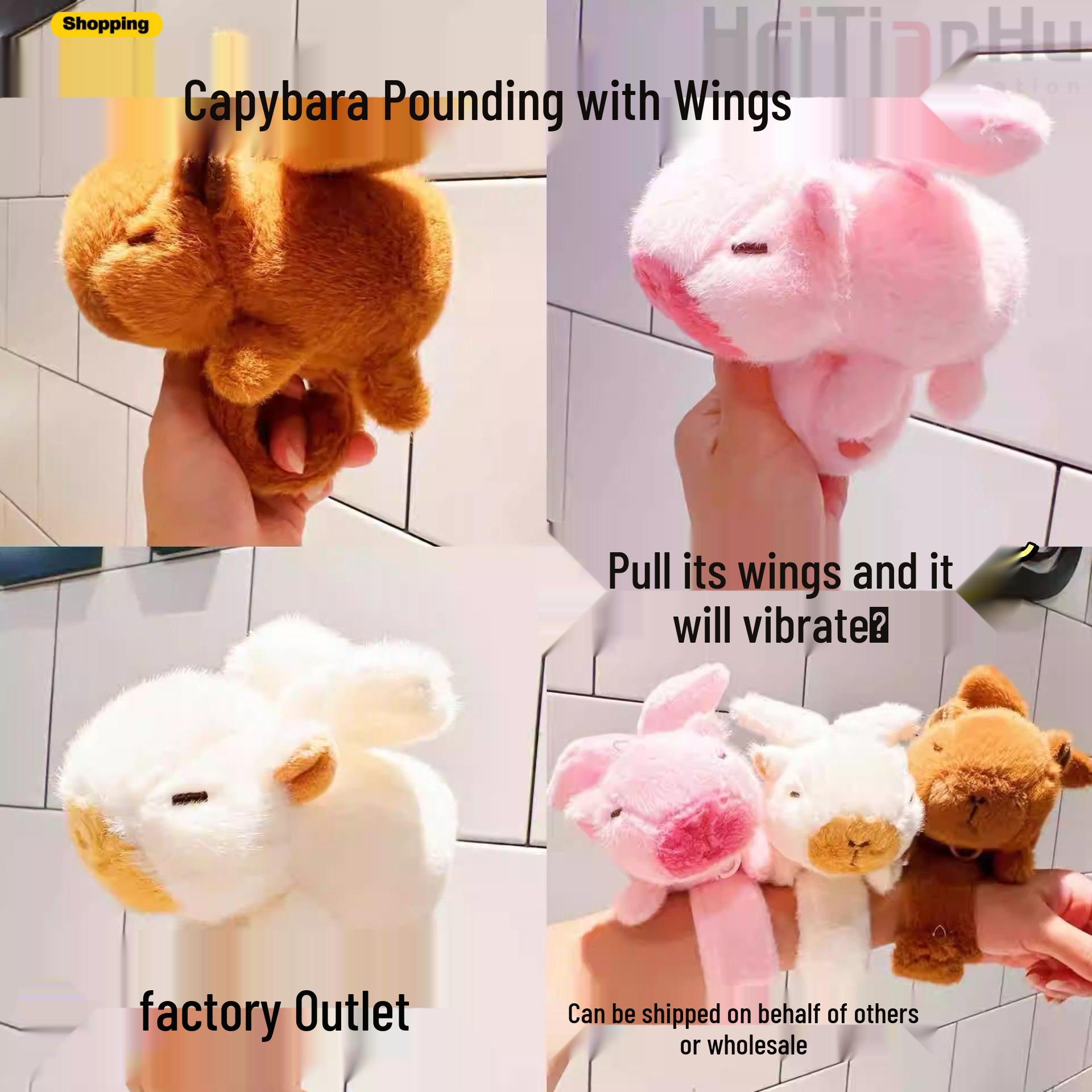 

Capybara and Turtle Bubble Blowing Plush Toy Pendant 10cm