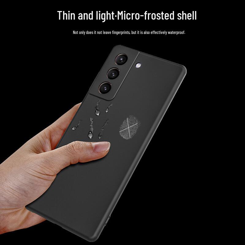 Hotfire Matte Black Silicone Drop-Proof Phone Case for Samsung Galaxy Series