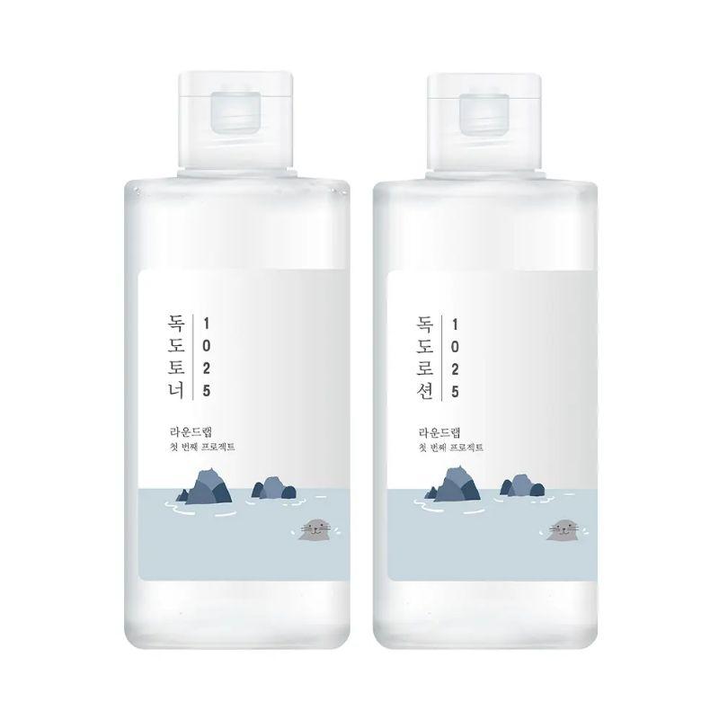 Round Lab 1025 Dokdo Toner & Lotion Set (200ml + 200ml) – Mild Hydrating & Barrier Care Skincare Duo