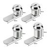 Cam Lock Drawer Cabinet Lock 16-30mm Mail Box Circular Lock Furniture Door Drawer Locker 2 Key Filing Cabinet Security Hardware