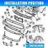 For Toyota Corolla 2017-2019  2Pcs Car Front Bumper Bracket Retainer Beam Mount Support  Accessories TO1043131