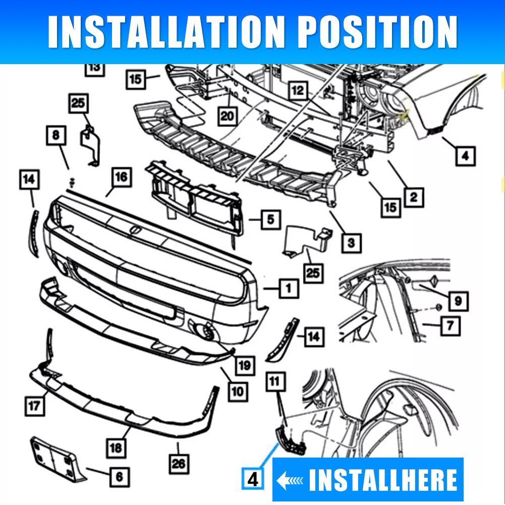 For Toyota Corolla 2017-2019 2Pcs Car Front Bumper Bracket Retainer Beam Mount Support Accessories TO1043131