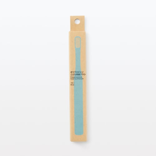 MUJI Polypropylene Children's Toothbrush, Blue, OAK04A1A