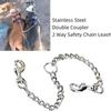 Double Head Pet Traction Rope Traction Belt Dog Traction Double Buckle Chain For Two Dog Leash Running Walking